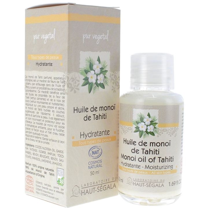 Bio-Hydratisierendes Monoï-Öl aus Tahiti Laboratoire Haut-Ségala - Flasche mit 50 ml