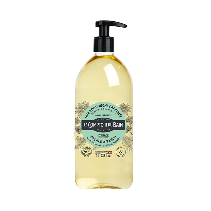Duftendes Duschöl Escale à Tahiti Le Comptoir du Bain - Pumpflasche 1 L
