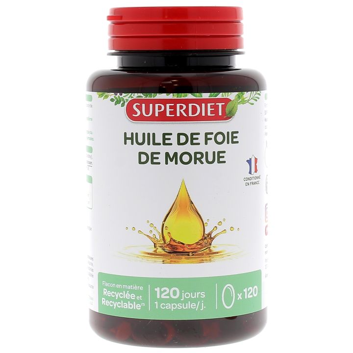 Lebertran Super Diet - Dose von 120 Kapseln
