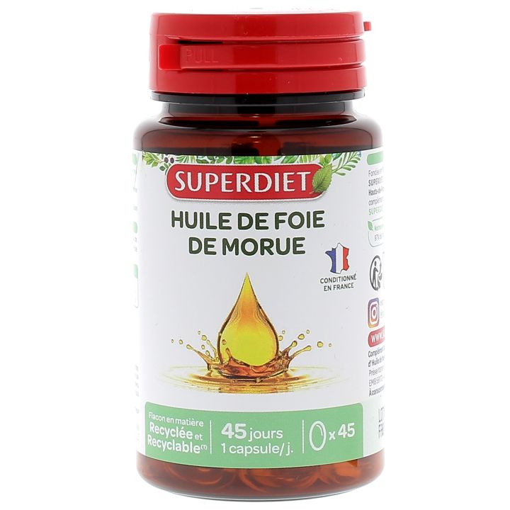 Lebertran Super Diet - Dose von 45 Kapseln