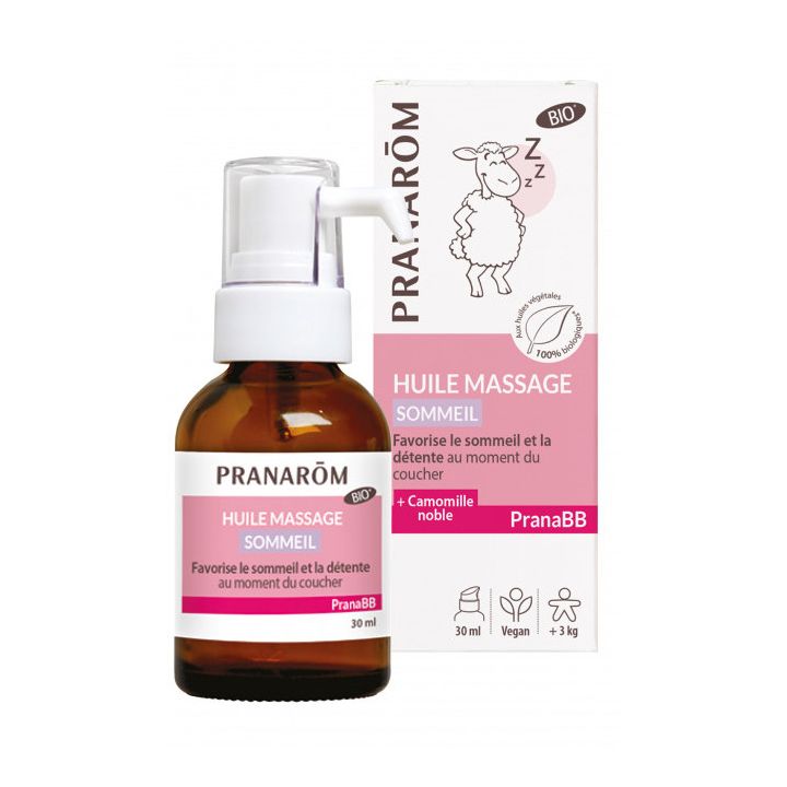 Bio PranaBB Pranarôm Schlafmassageöl - Pumpflasche mit 30 ml