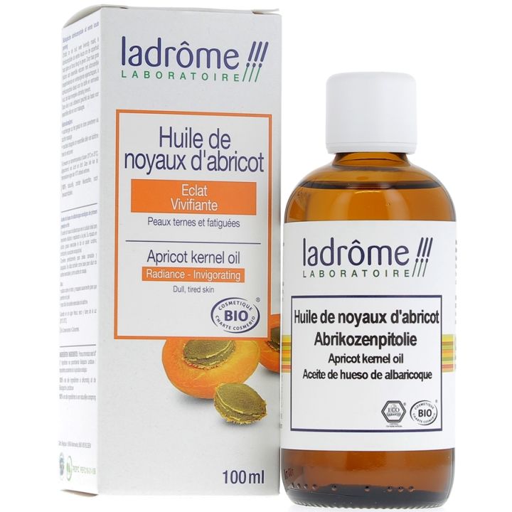 Bio Aprikosenkernöl Ladrôme - Flasche mit 100 ml
