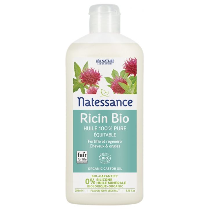 Bio-Rizinusöl Natessance - Flasche mit 250 ml