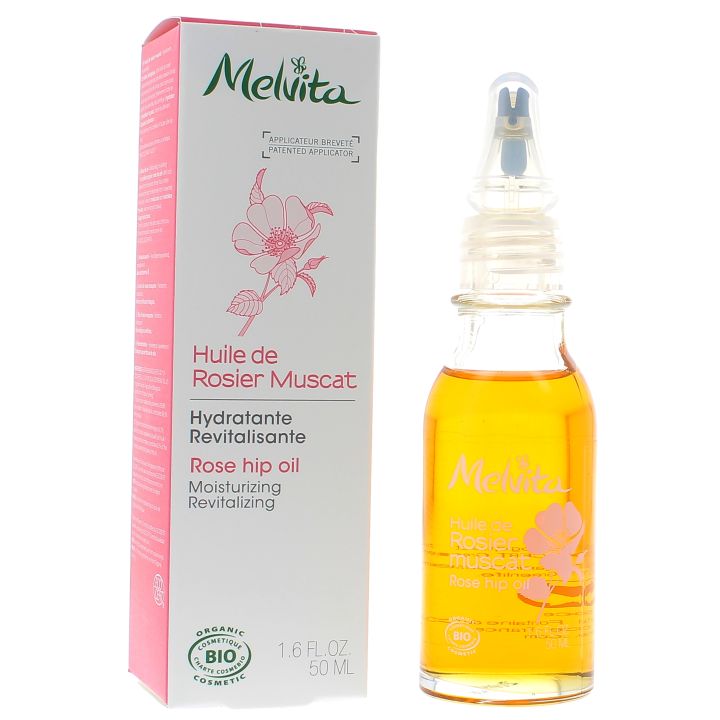 Bio-Moschusrosenöl Melvita - Tropfflasche 50 ml