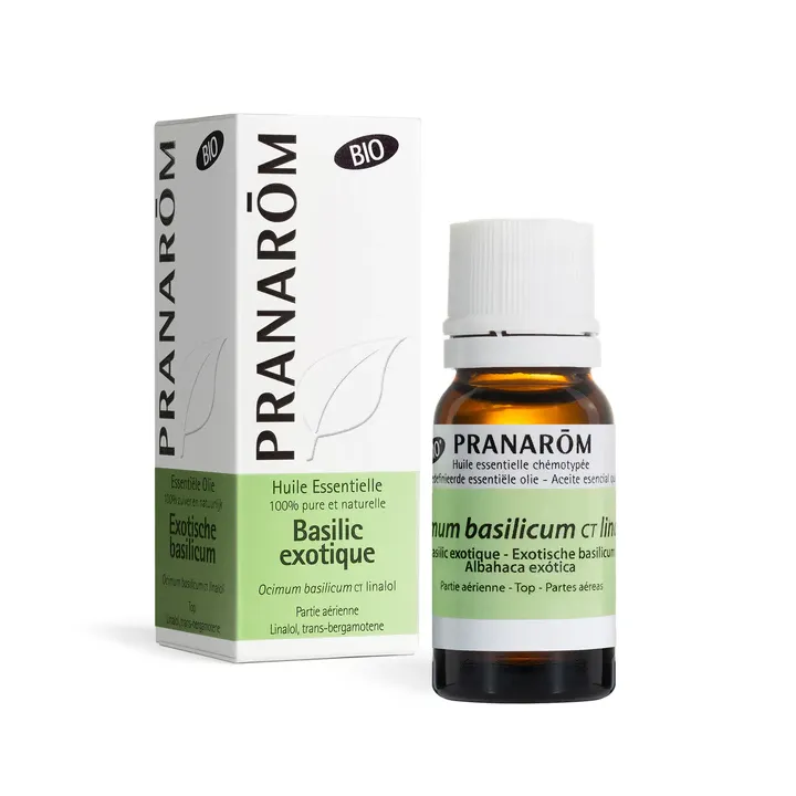 Ätherisches Öl Exotisches Basilikum CT Linalool bio Pranarom - Flasche 10ml