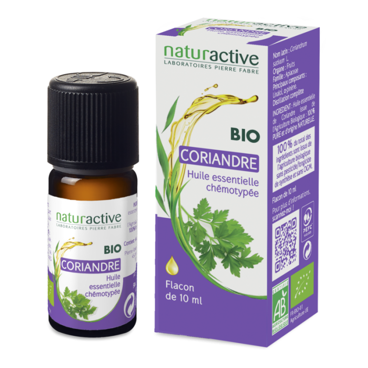 Ätherisches Öl Koriander Bio Naturactive - Flasche mit 10 ml