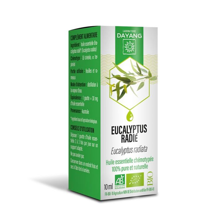 Ätherisches Öl Eukalyptus radiata bio Dayang - Flasche mit 10 ml