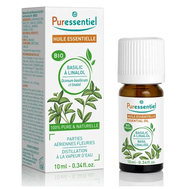 Bio-Basilikum ätherisches Öl Puressentiel - Flasche mit 10 ml