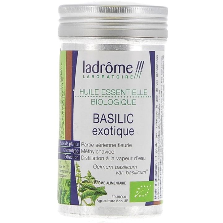 Ätherisches Öl exotisches Basilikum Bio Ladrôme - Flasche mit 10 ml