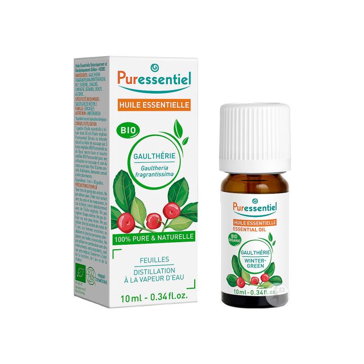 Bio ätherisches Öl Wintergrün Puressentiel - Flasche mit 10 ml