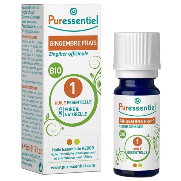 Bio ätherisches Öl frischer Ingwer Puressentiel - Flasche mit 5 ml