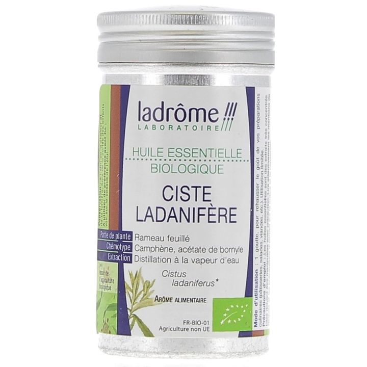 Bio-Lebensmittel Cistrose ätherisches Öl Ladrôme - Flasche mit 10 ml