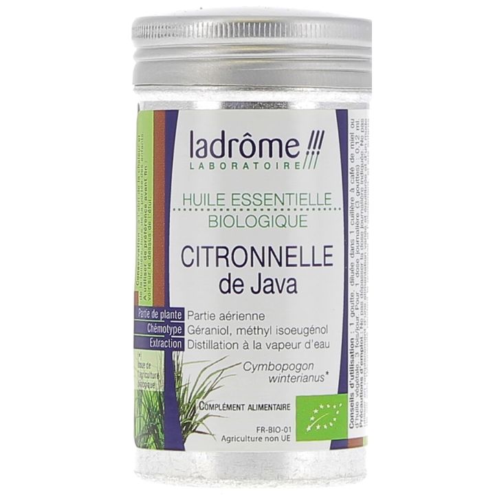 Ätherisches Zitronengrasöl aus Java Bio Ladrôme - Flasche mit 10 ml