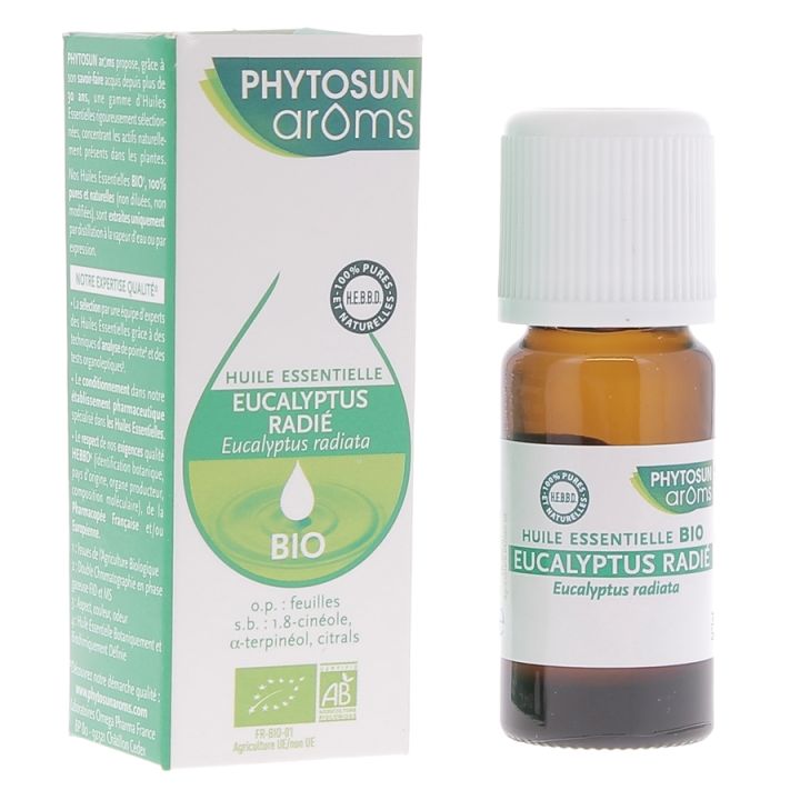 Bio ätherisches Öl von Eucalyptus Radiata Phytosun Arôms - Flasche mit 10 ml