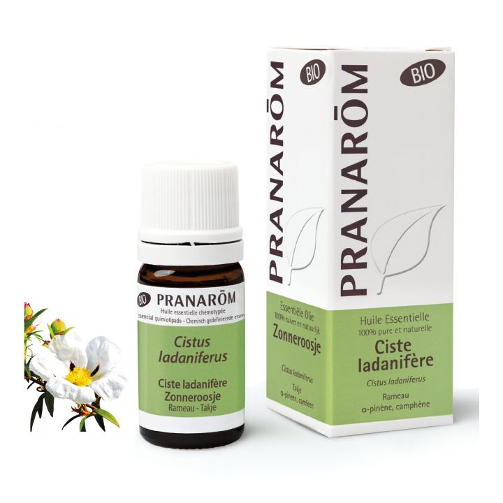 Bio Cistrose ätherisches Öl Pranarôm - Flasche mit 5 ml