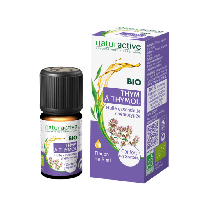 Bio Naturactive Thymol-Thym-Essentialöl - 5ml Flasche