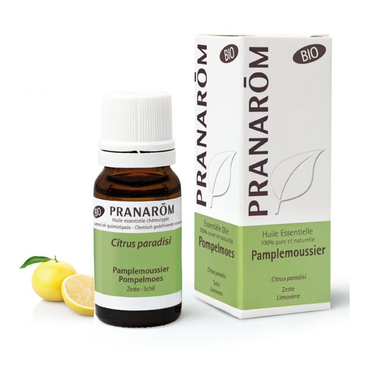 Bio Grapefruit ätherisches Öl Pranarôm - Flasche mit 10 ml