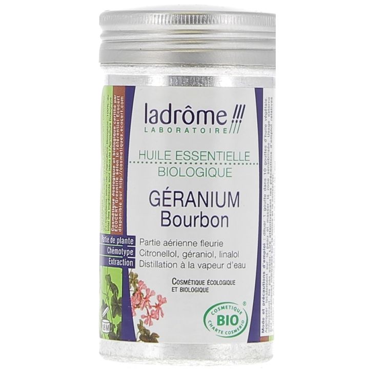 Bio ätherisches Öl Geranium Bourbon Ladrôme - Flasche mit 10 ml