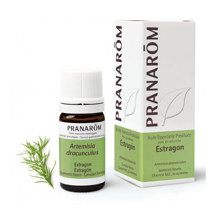 Präpariertes Estragon ätherisches Öl (Artemisia dracunculus) Pranarôm - Flasche mit 5 ml