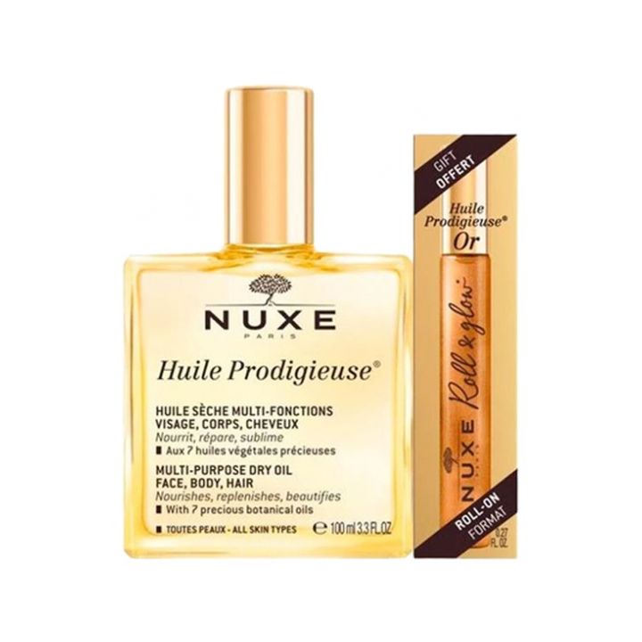 Wunderöl + Wunderöl Gold Roll-On geschenkt Nuxe - Set aus 2 Produkten
