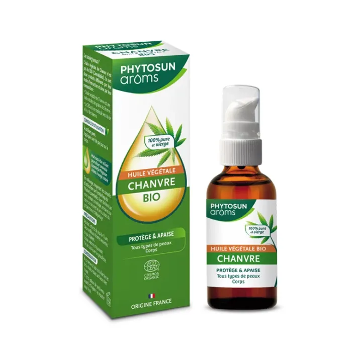 Bio-Hanf-Pflanzenöl Phytosun arôms - Pumpflasche 50 ml