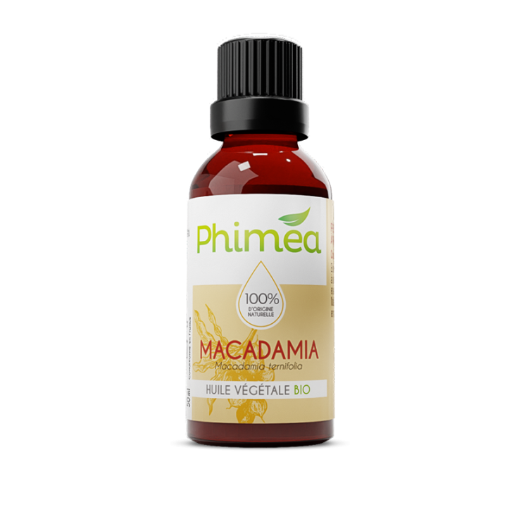 Bio-Macadamia-Pflanzenöl Phimea - Flasche mit 50 ml
