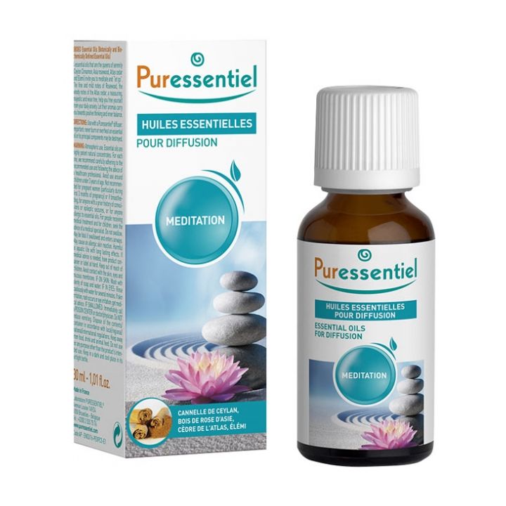 Ätherische Öle Meditation zur Diffusion Puressentiel - Flasche mit 30 ml