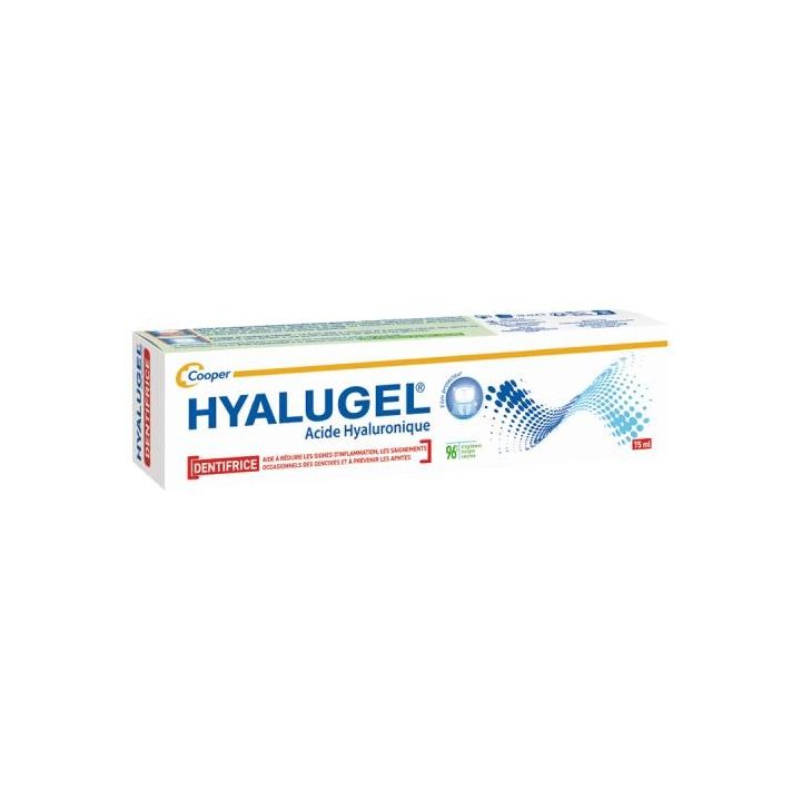 Hyalugel Zahnpasta mit Hyaluronsäure Cooper - Tube mit 75 ml