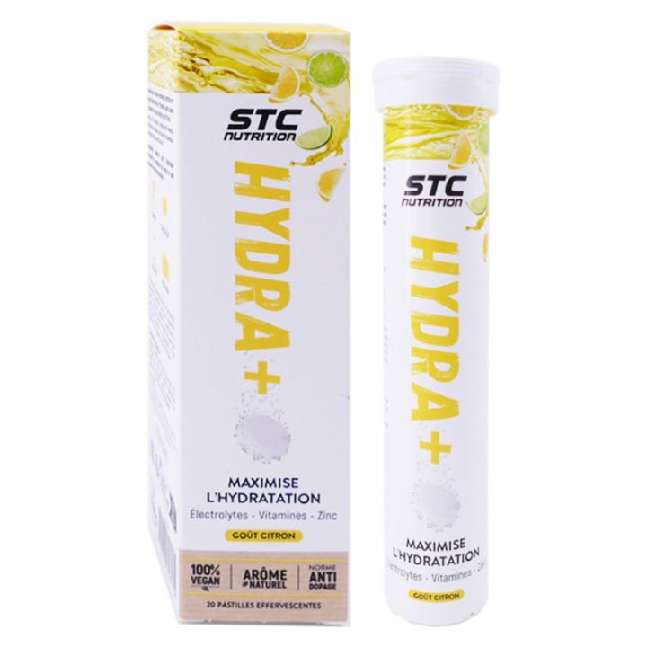 Hydra+ Geschmack Zitrone STC Nutrition - Tube mit 20 Tabletten
