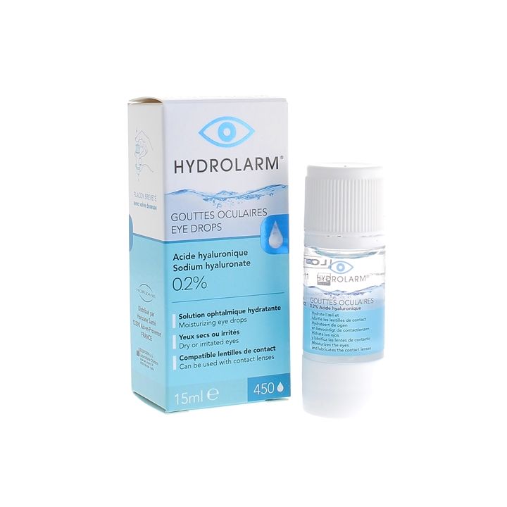 Hydrolarm Lösung feuchtigkeitsspendende Augentropfen Horizane - Flasche mit 15 ml