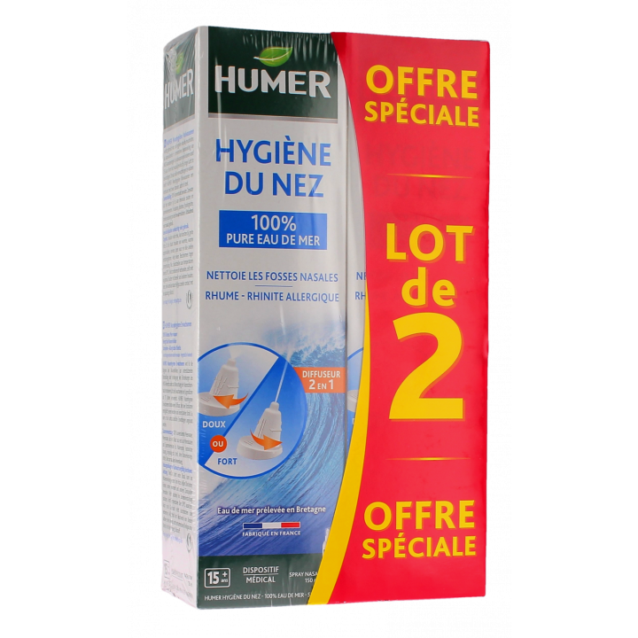 Erwachsenen Nasenpflege Humer - 2er Pack 150ml Sprays