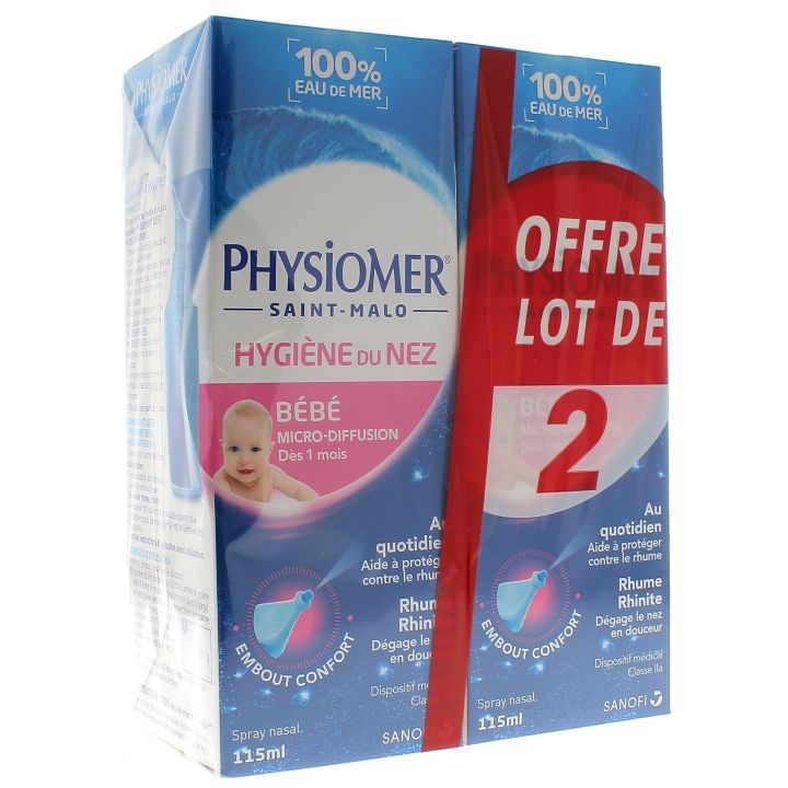 Babynasenhygiene Physiomer - 2er-Pack mit 115 ml Sprays
