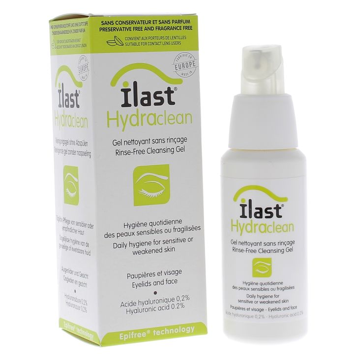 Ilast Hydraclean Gel zur Reinigung der Augenlider - Flasche mit 50 ml