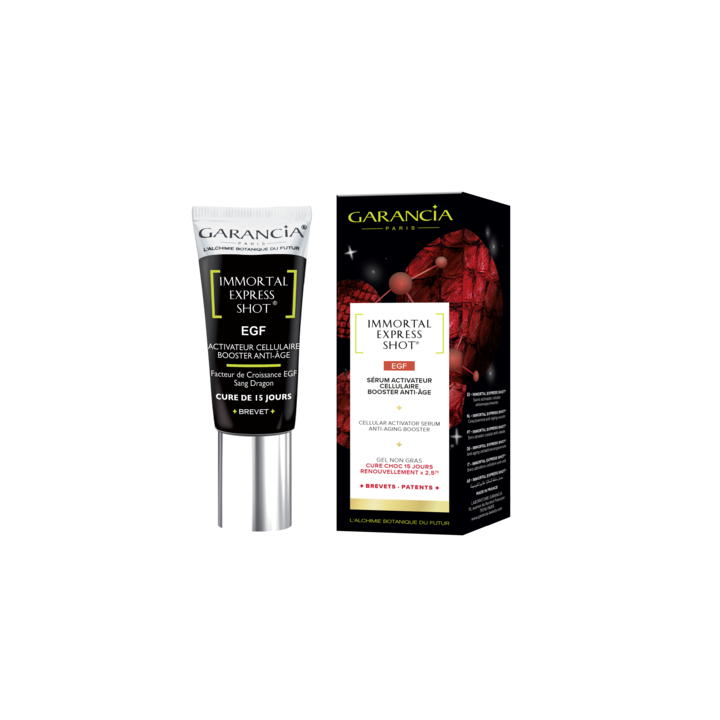 Immortal Express Shot EGF Zellaktivator Anti-Aging Booster Garancia - Tube mit 15 ml