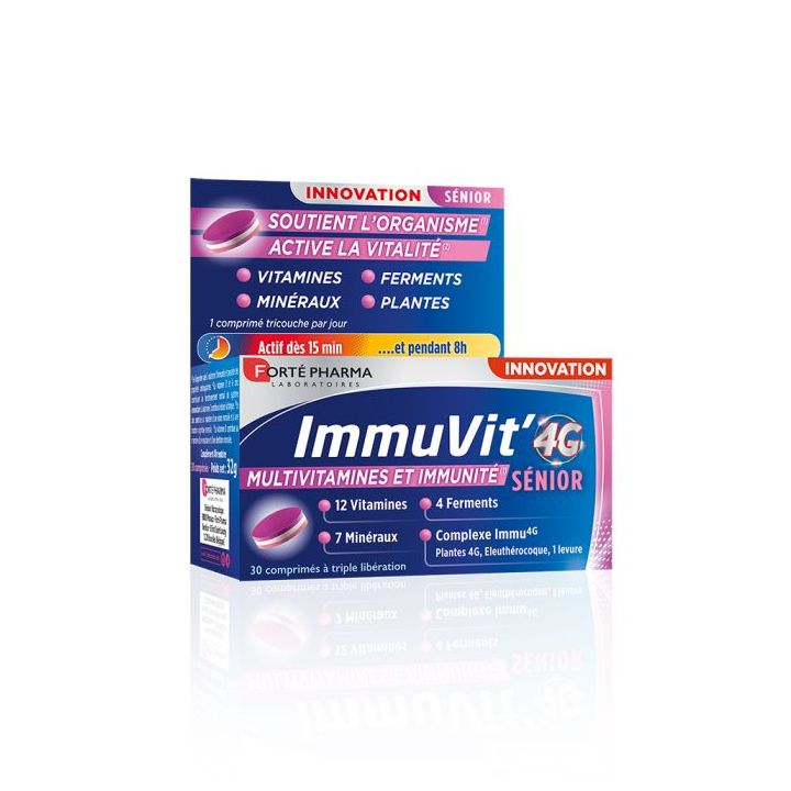 ImmuVit'4G Senior Forte Pharma - Packung mit 30 Tabletten