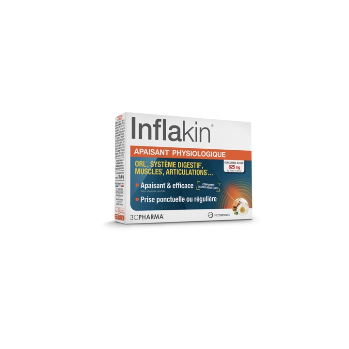 Inflakin beruhigende Physiologie 3C Pharma - Packung mit 10 Tabletten