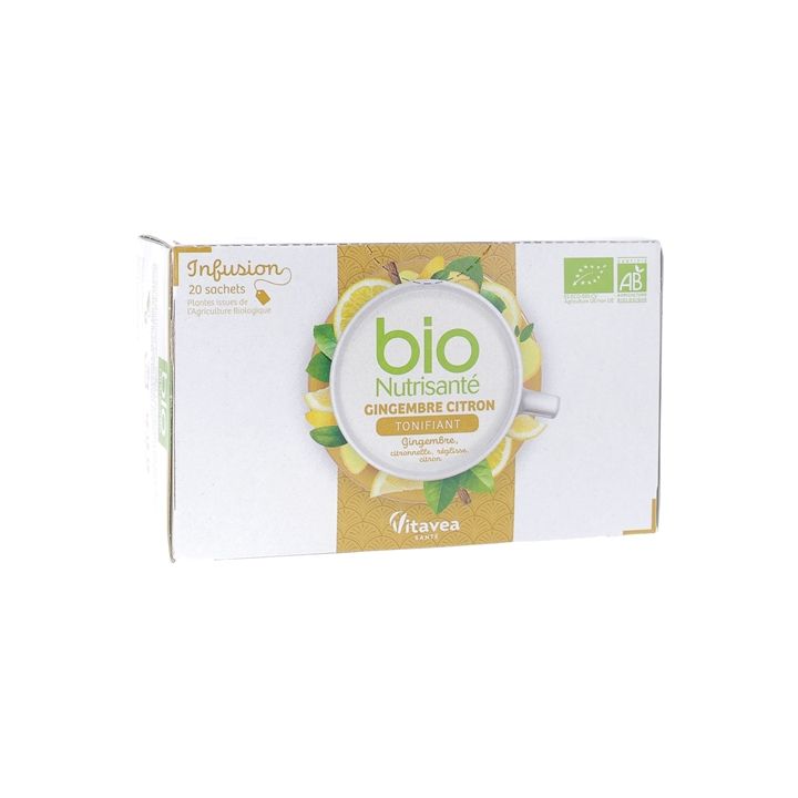 Bio Ingwer-Zitronen-Tee von Nutrisanté - 20 Beutel