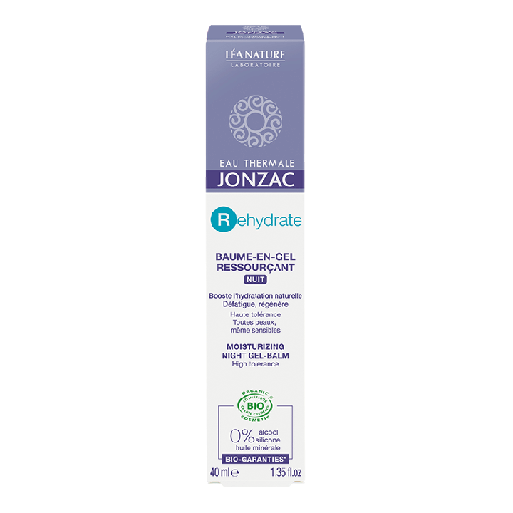 Jonzac rehydrate+ Gel-Balsam regenerierende Nacht Léa Nature - Flasche 40 ml