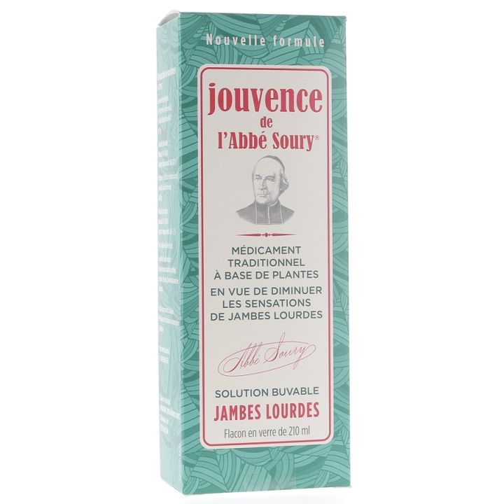 Jouvence des Abbés Soury trinkbare Lösung schwere Beine - Flasche mit 210 ml