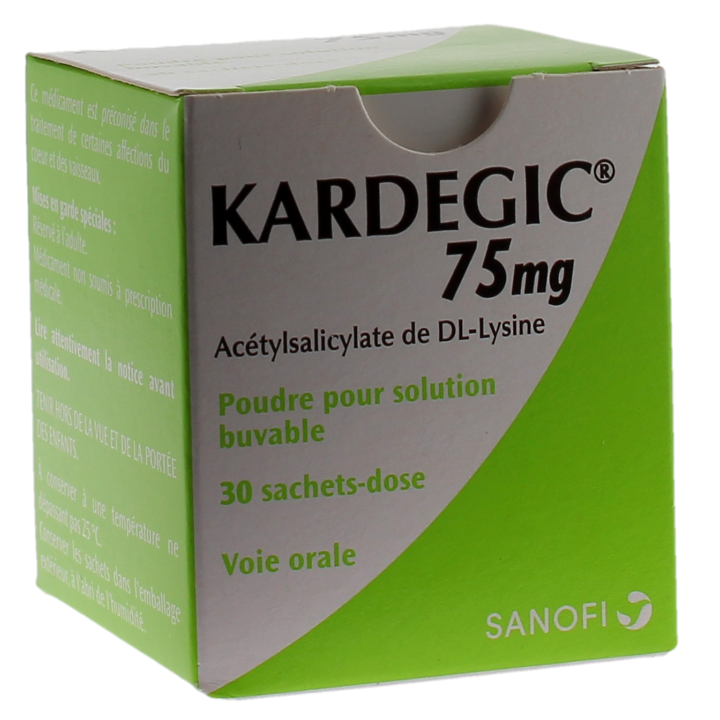 Kardegic 75 mg Pulver zur Herstellung einer Lösung zum Trinken - Packung mit 30 Beuteln