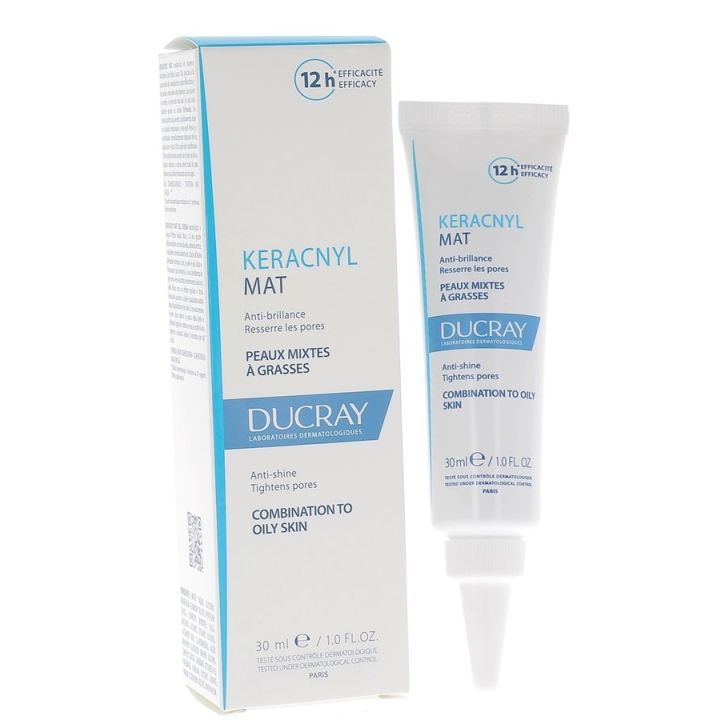 Keracnyl Mattierende Creme gegen Glanz für Mischhaut bis fettige Haut Ducray - Tube mit 30 ml