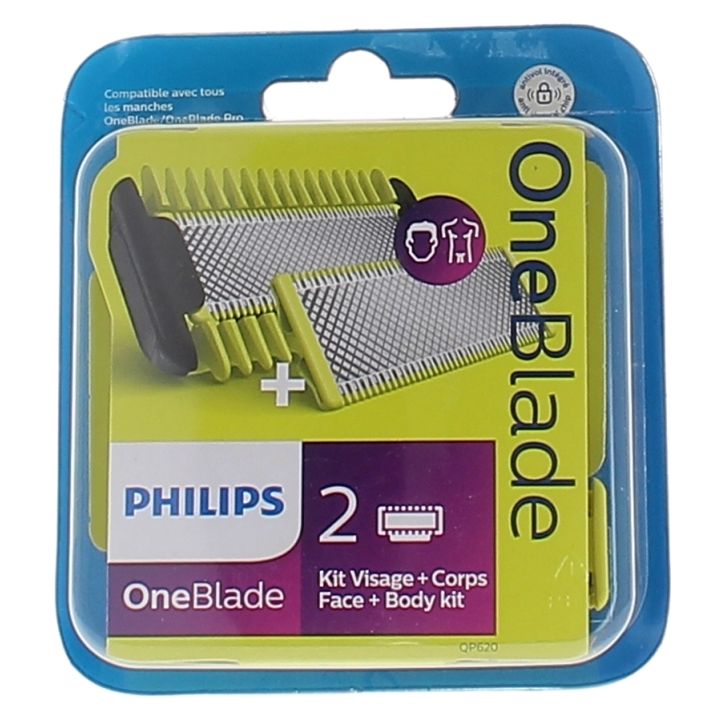 One Blade Philips Gesichts- und Körperkit - 2 Klingen