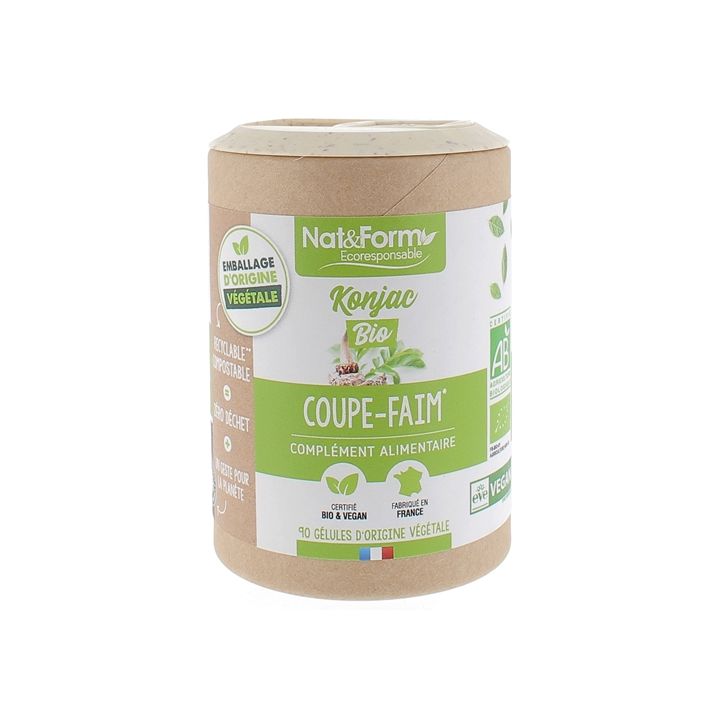 Konjac Bio Appetitzügler Nat&Form - Dose mit 90 Kapseln