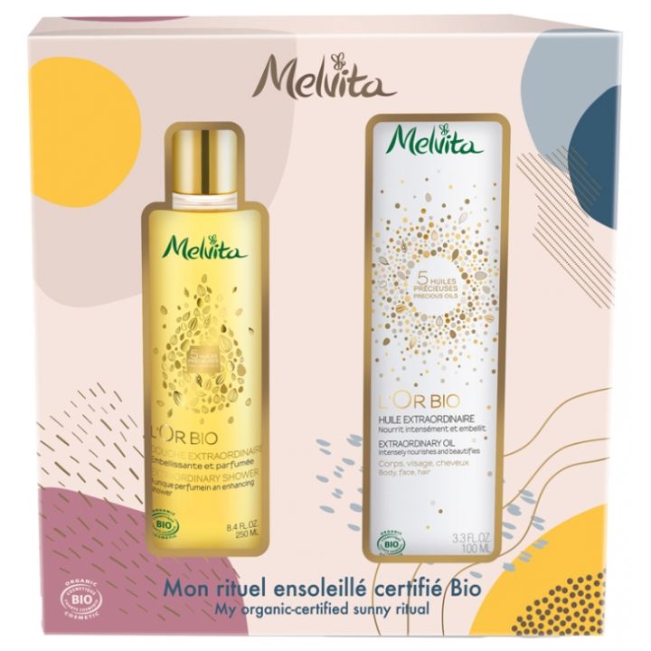 L'Or Bio Geschenkset Mein sonniges Bio-Ritual Melvita - Set mit 2 Produkten