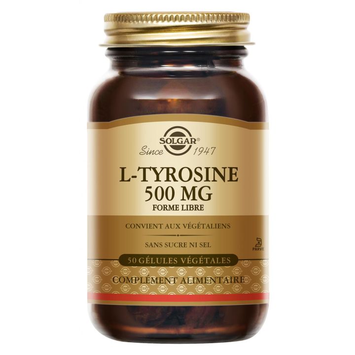 L-Tyrosin 500mg Solgar - Dose von 50 Kapseln