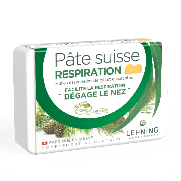 Schweizer Lutschtabletten Pinie und Eukalyptus Atmung Lehning - 50g Dose