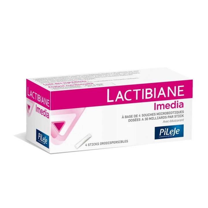 Lactibiane imedia Mikrobiota Pileje - Packung mit 4 orodispersiblen Sticks