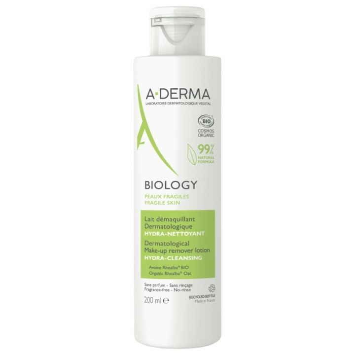 Biologie Milch Make-up Entferner Hydra-Reiniger A-Derma - Flasche 200ml