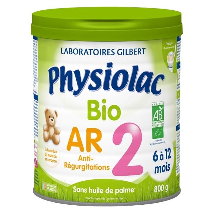 Bio-Milchpulver AR 2. Alter Physiolac - Dose von 800g
