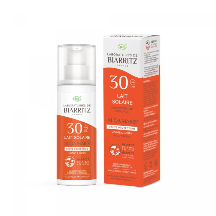 Sonnenschutzmilch hohe Schutzfaktor spf 30 Laboratoires de Biarritz - Tube mit 100 ml